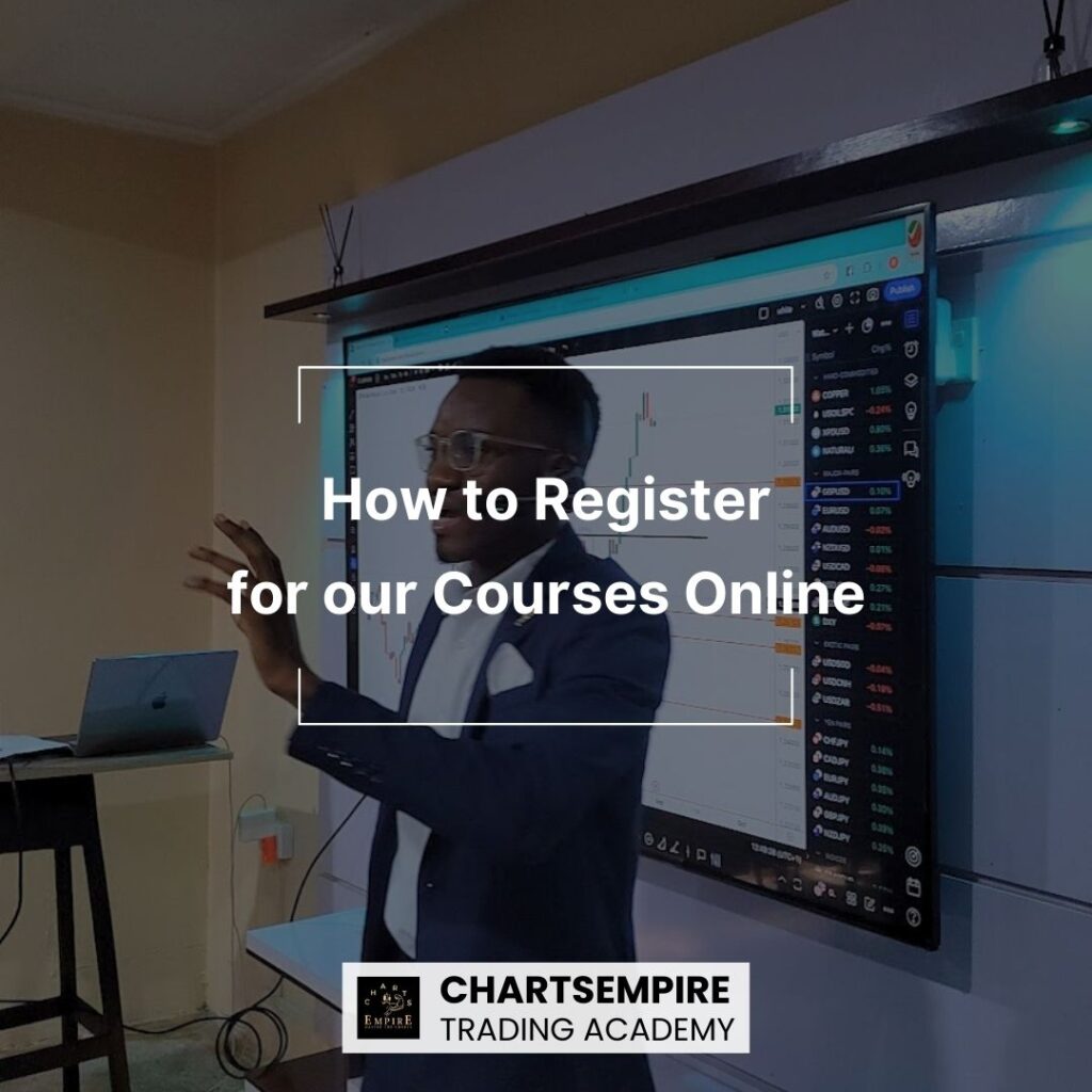 How to Register for the ChartsEmpire Commodities Trading Course in Nigeria
1. Visit Our Package Page
Head to our website to explore our available packages, catering to both beginners and advanced traders.
2. Choose Between Physical or Online Classes
Online Classes: Learn from anywhere with access to all resources and live sessions.
Physical Classes: Join us in Ibadan for hands-on training with professional traders.
3. Select Your Package
Choose the duration that fits your goals: 1-month, 3-month, 6-month, or 12-month. Each package includes mentorship, live trading sessions, and certification.
